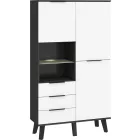 Sve-487 magasfényű fehér gardróbszekrény