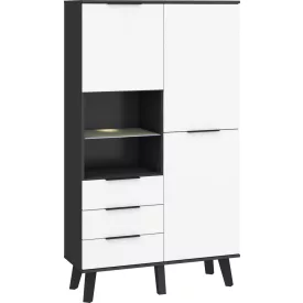 Sve-487 magasfényű fehér gardróbszekrény