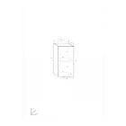 Sve-330 ajtós fali szekrény