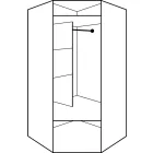 Sza-499 polcos sarokszekrény