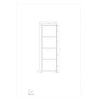 Sza-025 keskeny cipősszekrény