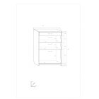 Sza-030 modern cipősszekrény