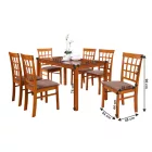 6 személyes fix étkezőgarnitúra T10178