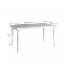 Fa asztallapos étkezőasztal T14219