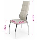 Fémvázas étkezőszék Bézs T14992-2-6812