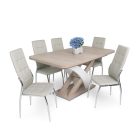 Fémvázas étkezőszék Bézs T14992-2-6812