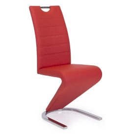 Fémvázas étkezőszék piros T15018