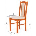 So-DM favázas étkező szék wenge