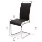 Sza-DM fémlábas szék fehér