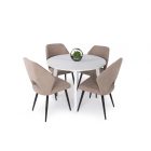 Fa asztallapos étkezőasztal fehér T15118