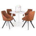 Fa asztallapos étkezőasztal fehér T15118