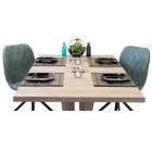 BEL-DM fa asztallapos étkezőasztal 170+40x90 San remo tölgy