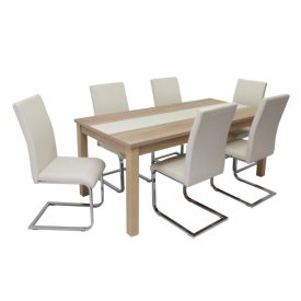 6 személyes kibővíthető étkező garnitúra T15486