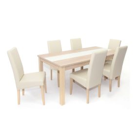 6 személyes kibővíthető étkező garnitúra T15670