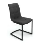 Fémvázas étkezőszék Fekete T15739-2-4950