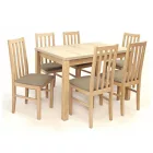 Mo-DSZ fa asztallapos étkezőasztal 120+40x80 Dió