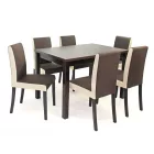 Mo-DSZ fa asztallapos étkezőasztal 120+40x80 Dió