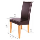 Favázas étkezőszék Berta Wenge bézs T1595-2-4760