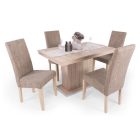 Fa asztallapos étkezőasztal Sonoma tölgy T1650-1-58