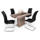 Fa asztallapos étkezőasztal Beton fehér T1650-1-789