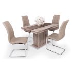 Fa asztallapos étkezőasztal Matt sötétszürke T1650-2-6568