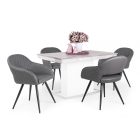 Fa asztallapos étkezőasztal Beton fehér T1651-1-789