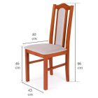 Lo-DM Kárpitos étkezőszék