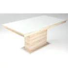 Üveglapos asztal fehér 160 Sonoma T17214-2-5191