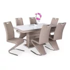 Üveglapos asztal fehér 160 Sonoma T17214-2-5191