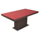 Üveglapos asztal piros 160 Matt sötétszürke T17216-2-6574