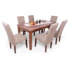  BER-DM fa asztallapos étkezőasztal 120+40x70 San remo tölgy