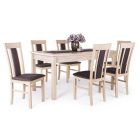  BER-DM fa asztallapos étkezőasztal 120+40x70 Éger