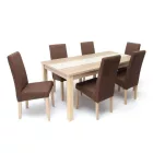 Kibővíthető étkezőasztal Sonoma barna 180 T2087-2-5070