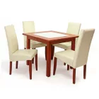 Négyzetes étkezőasztal Sötét avellino 90 T2097-2-5117