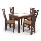 Négyzetes étkezőasztal Sötét avellino 90 T2097-2-5117