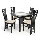 Négyzetes étkezőasztal Sötét avellino 90 T2097-2-5117