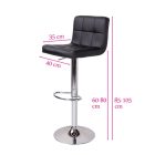 Bárszék Fekete T21827-2-6433