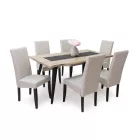 Favázas étkezőszék Világosszürke wenge T22146-2-6506