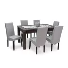 Favázas étkezőszék Világosszürke wenge T22146-2-6506