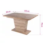 Fa asztallapos étkezőasztal Artisan tölgy T22329-2-6595