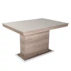 Üveglapos asztal bézs 120 Canyon tölgy T23248-2-6589