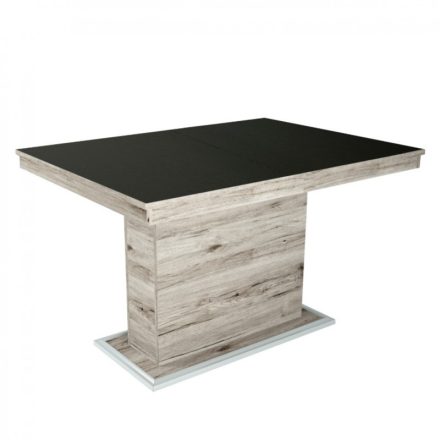 Üveglapos asztal fekete 120 San remo T23249-2-6590