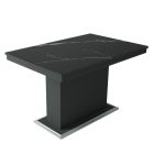 Üveglapos asztal fekete márvány 120 Matt sötétszürke T23252-2-6593