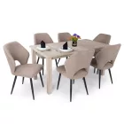 Favázas étkezőszék világosbarna T23753