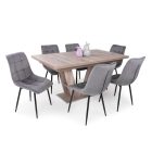 Fa asztallapos étkezőasztal Artisan tölgy T24252-2-6664