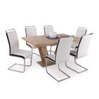 Fa asztallapos étkezőasztal Matt sötétszürke T24252-2-6668