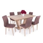 Fa asztallapos étkezőasztal Matt sötétszürke T24252-2-6668