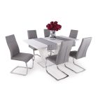 Fa asztallapos étkezőasztal Matt sötétszürke T24252-2-6668