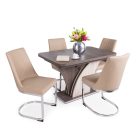 Fa asztallapos étkezőasztal Sonoma tölgy - Fehér T24767-2-6670