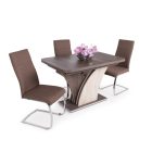 Fa asztallapos étkezőasztal Sonoma tölgy - Fehér T24767-2-6670